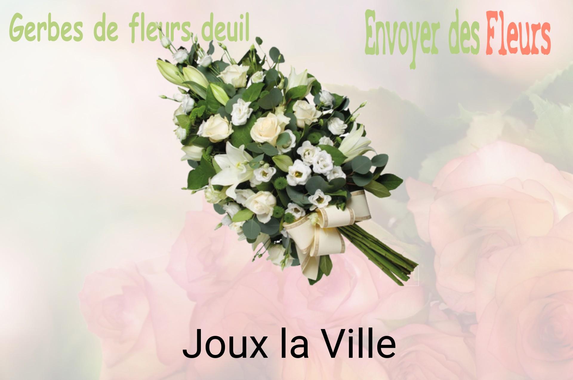 Gerbe de fleurs de deuil livrée à Joux-la-Ville